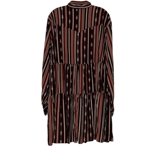 Wrangler Retro Port Royale Western Snap Tiered Dress Size Small NWT - Picture 6 of 9